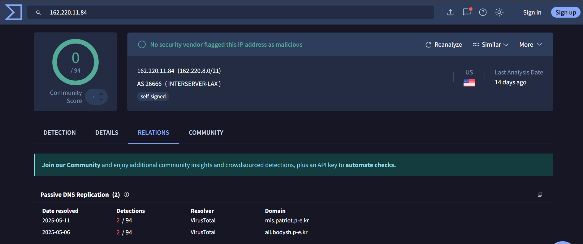 Kimsuky APT infrastructure